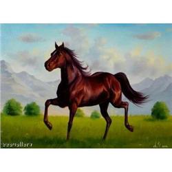 SUPERB OIL PAINTING PORTRAET OF HORSE #2152796