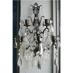 Pair of Crystal Sconces #2152821