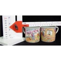 Pair New Hall Coffee Cans c1800 #2152880