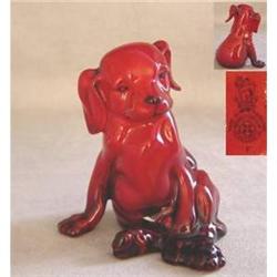 Royal Doulton Flambe Puppy Dog. c1913 #2152919