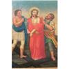 Image 1 : 18th C. Spanish School Oil with Christ #2152990
