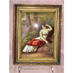 An  Exordinary Enamel Painting Plaque #2153020