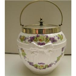 Shelley China Early Floral Biscuit Barrel #2153028