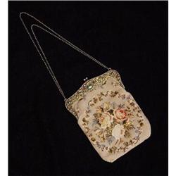 Antique Evening Purse with Jewelled Frame #2153042