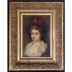 Portrait of Young Woman with Hat #2153046