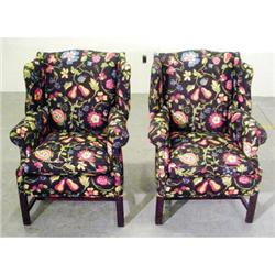 801 - Pair Chinese Chippendale Style Wing #2153052