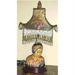Esther Hunt Lotus Bud lamp & custom shade #2153094