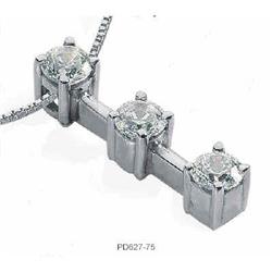 2.25 carats DIAMOND pendant, 3 stone JOURNEY #2153134