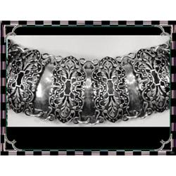 Victorian sterling enamel Collar necklace SET #2153139