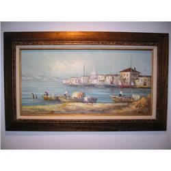 Costal Painting signed MORGAN! #2153141