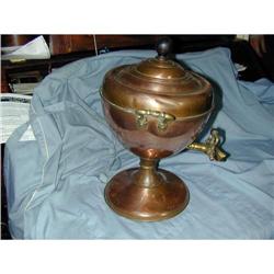 GEORGIAN COPPER AND BRASS TEA SAMOVAR #2153169