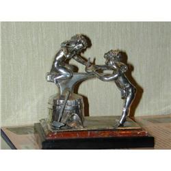 Napoleon III Silvered Bronze Paperweight #2153189