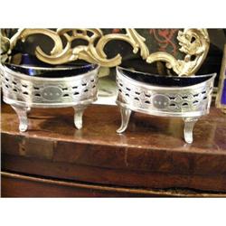 Pr. Important Bateman Sterling Open Salts #2153214