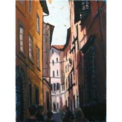 Shelby Keefe, Touring Lucca, Oil on Canvas #2153239