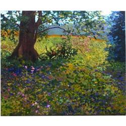 Anne Boysen, Wildflower Field, Signed Oil on #2153241