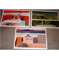Hans Graeder, Suite of 3 Signed Lithographs #2153254