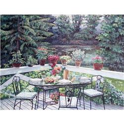 Peter Ho, Back Porch, Oil Painting #2153282