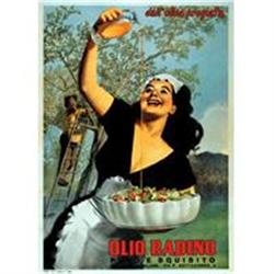 Original Olio Radino poster by Boccasille, 1950#2153287