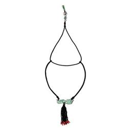 Green White Jade Dragon Ru-Yu Pendant  #2153303