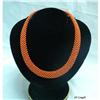 Image 1 : Natural Coral Beads Net Maze Pattern Necklace  #2153311