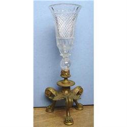 Bronze Crystal Centerpiece Empire Sculpture 19c#2153334