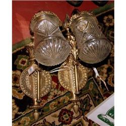 Pair  French Empire bronze wall sconces #2153353