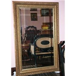 French carved beveled Mirror gilded frame  #2153363