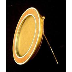 Antique Bronze and Enamel Picture Frame #2153399