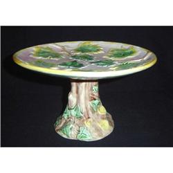 American Majolica Footed Cake Stand #2153419