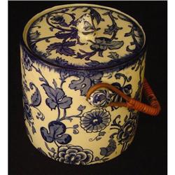 Antique Staffordshire Biscuit Barrel #2153428