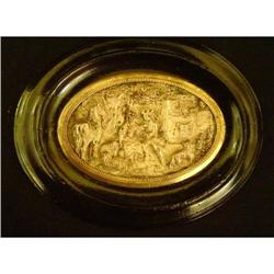 19th Century Hand-Chased Metal Medallion #2153443