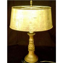 Antique French Bronze Candlestick Lamp #2153467