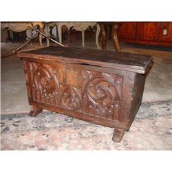 Antique French Gothic Style Trunk  #2153500