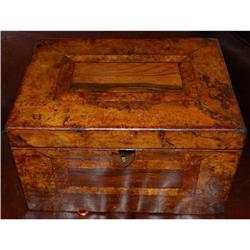 Antique Burl Wood Box, c. 1860 #2164667