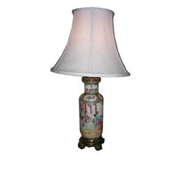 19th-Century Chinese Canton Vase Lamp #2164722