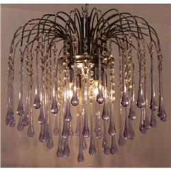 Art Deco Lavender Pendant Chandelier #2164725