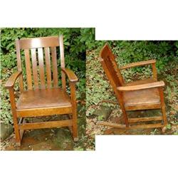 Mission Quarter Sawn Oak Rocking Chair  #2165466