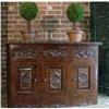 Image 1 : ANTIQUE SPANISH STYLE CHEST SIDEBOARD CREDENZA #2165497