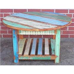 ANTIQUE RUSTIC PRIMITIVE COCKTAIL COFFEE TABLE #2165541