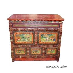 Tibetan Hand-painting Road to Buddha Table #2165570