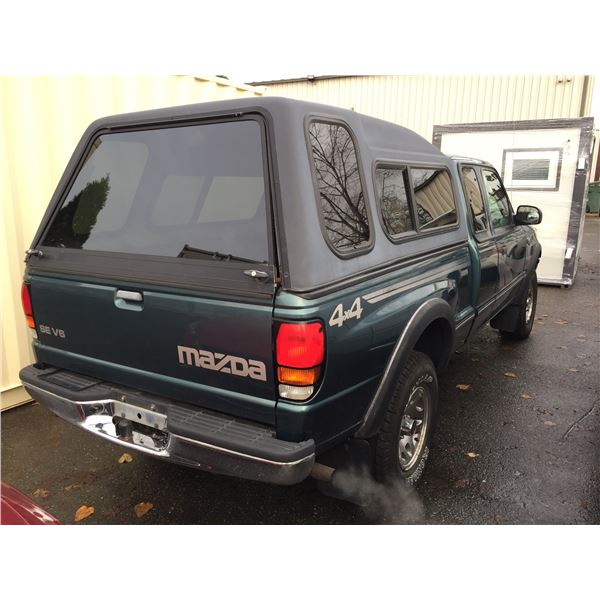 1998 MAZDA B4000 V6 4X4, 2DR XCAB, GREEN, VIN#4F4ZR17X4WTM43417