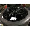 Image 2 : SET OF 4 MICHELIN PILOT SUPER SPORT TIRES 2 - 245/40ZR18 AND 2 - 285/35ZR19 ON BLACK ALLOY
