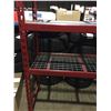 Image 2 : SNAP-ON RED INDUSTRIAL PRODUCT SHELF WITH 2 UPRIGHTS, 6 CROSS BEAMS AND 3 MESH DECKS
