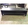 Image 2 : 2 BLACK WOOD COFFEE TABLES 47"W X 29.5"D X 18"H AND 59"W  X 22"D X 14"H