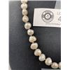 Image 2 : Elegant Gray Cultured Pearl Necklace with Sterling Clasp 18" Long