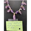 Image 2 : Vintage Amethyst Necklace 19" Long