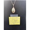 Image 2 : Art Deco 1920s Sterling Silver Blister Pearl Pendant with Sterling Silver Chain