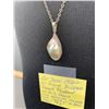 Image 3 : Art Deco 1920s Sterling Silver Blister Pearl Pendant with Sterling Silver Chain