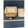 Image 2 : 10 x 6.5" Wooden Jewellery Box Handcrafted Unfinished