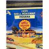 Image 2 : 1929 Shell Road Map Indiana Great Graphics Nicely Framed